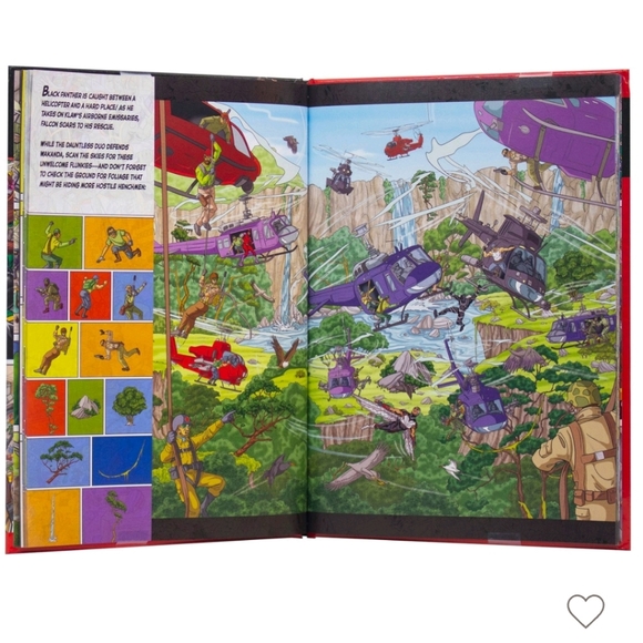 Best of Marvel Spider Man Avengers Look and Find Search Hardcover Book NWT - Picture 3 of 6